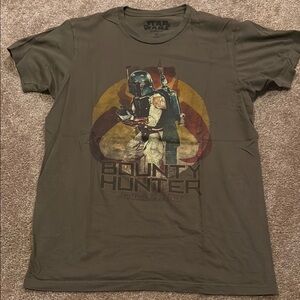 Disney Star Wars Bounty Hunter Graphic T-Shirt - Green Boba Fett
